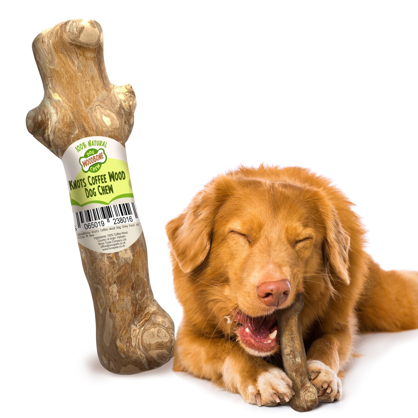 Knots Coffee Wood Dog Chew Toy