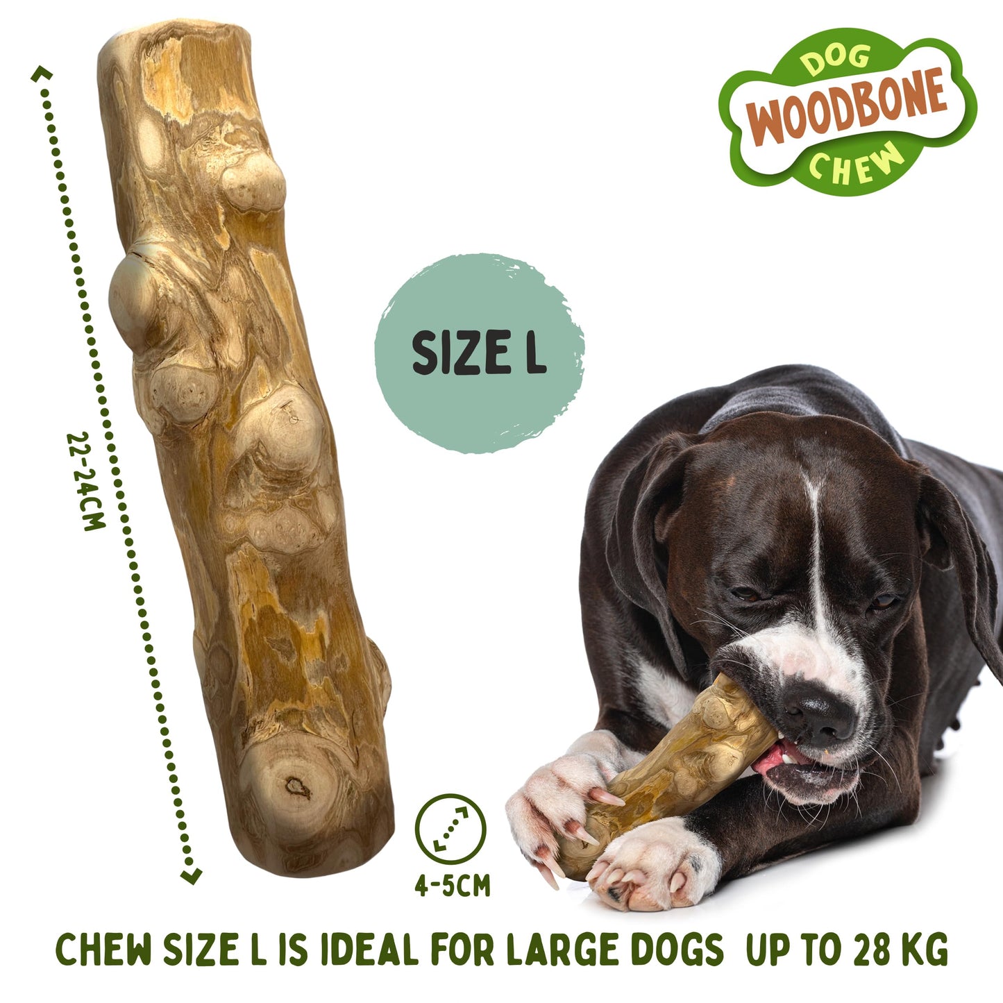 Knots Coffee Wood Dog Chew Toy