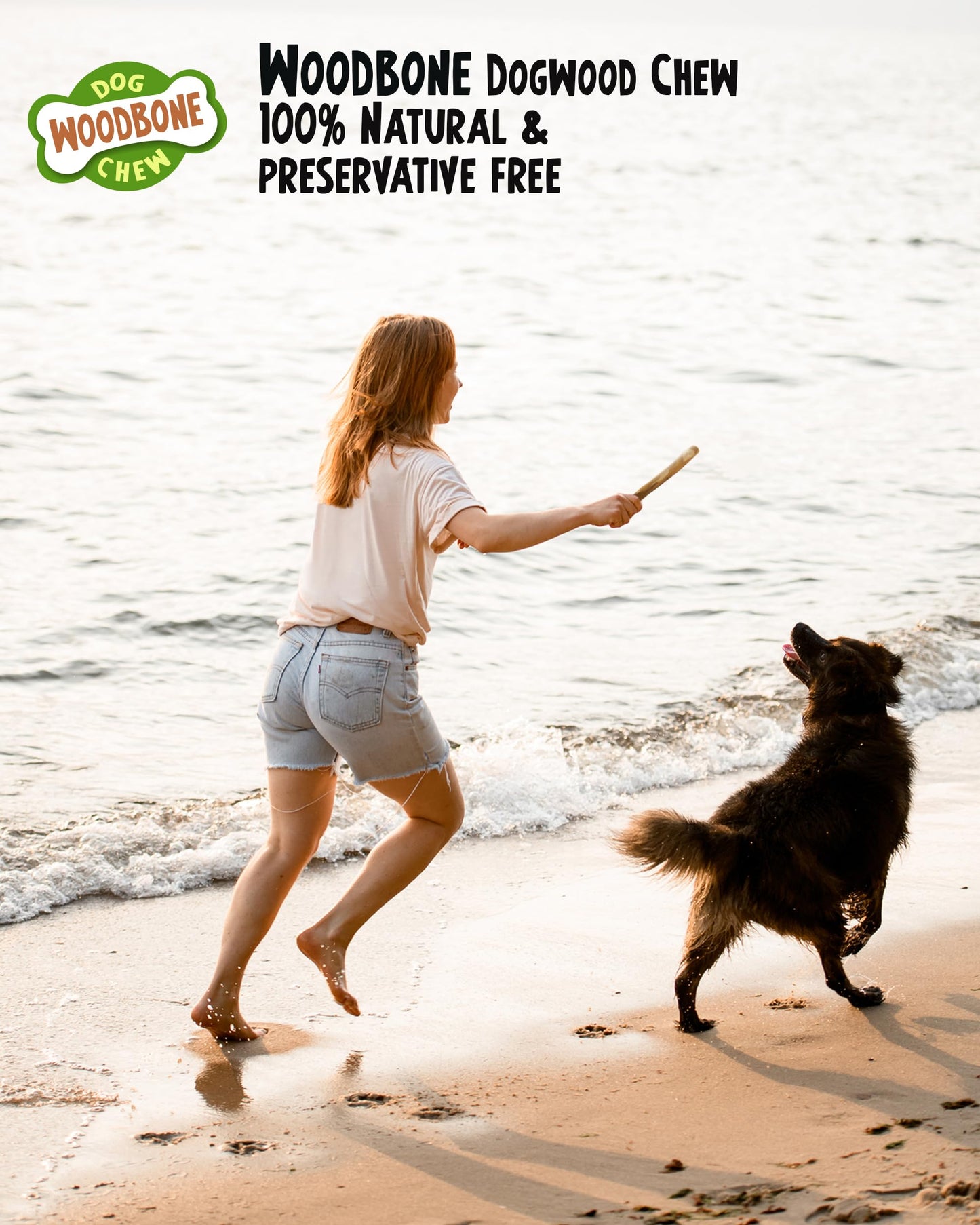 Natural Dog Chew Bundle Of 2 – Coffee & Olive Wood Sticks for Safe and Lasting Dental Play