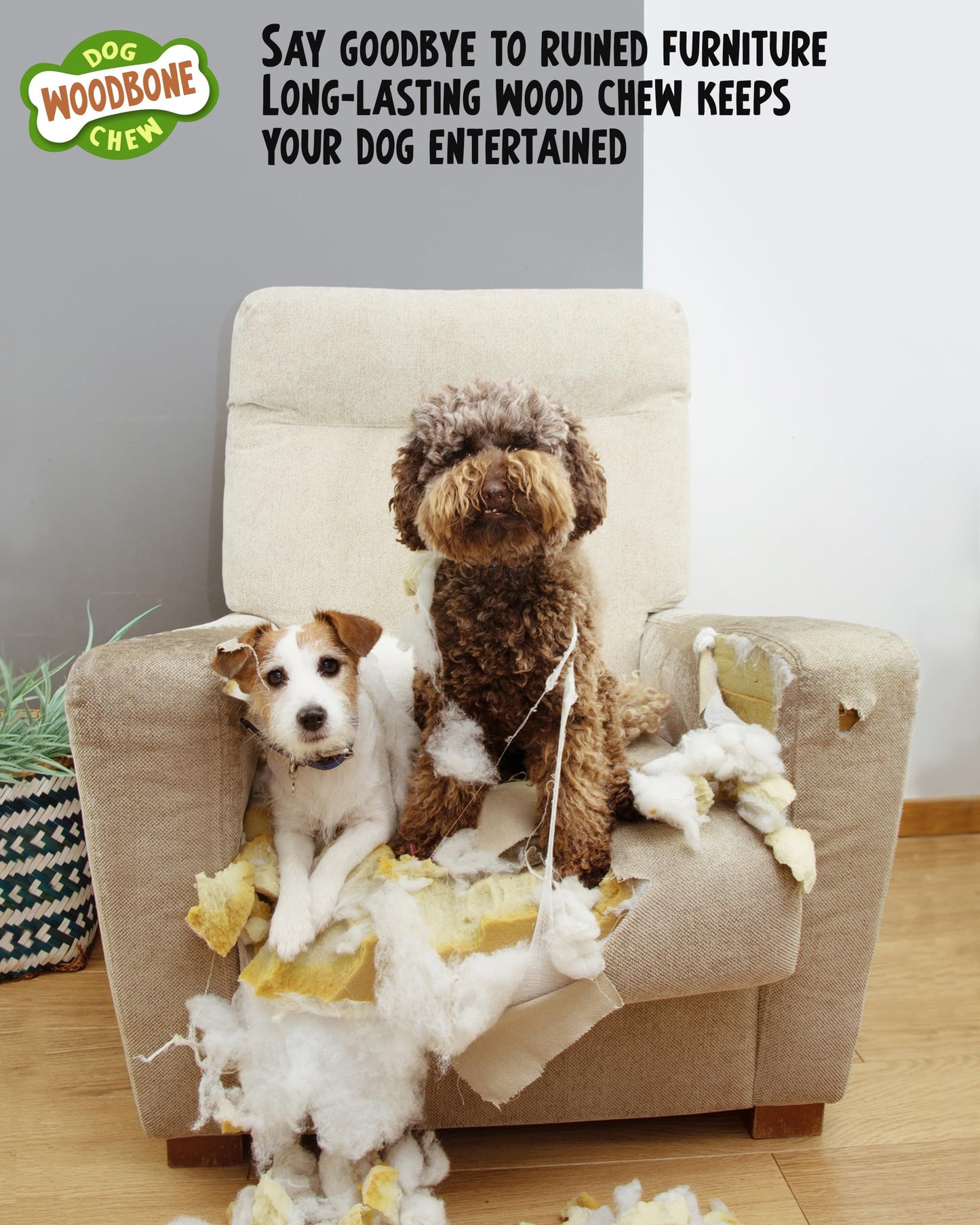 Knots Coffee Wood Dog Chew Toy